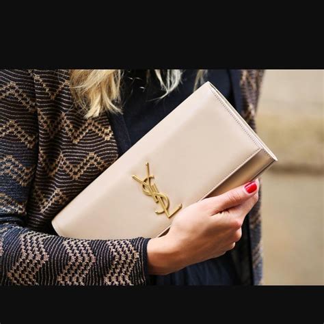 ysl cassandre clutch beige